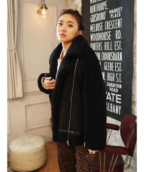 EVRIS(エヴリス)の「フェイクスウェードルーズジャケット(その他アウター・レディース・ホワイト/ブラック/ブラウン・FREE)」の12枚目の写真