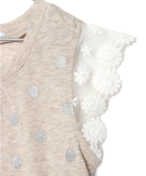 GLOBAL WORK(グローバルワーク)の「【GLOBAL WORK】ソデレースT半袖/542922(Tシャツ/カットソー・キッズ・ホワイト/ホワイト系その他/グレー/ネイビー/その他/ベージュ・SMALL/MEDIUM/LARGE/X-LARGE)」の8枚目の写真