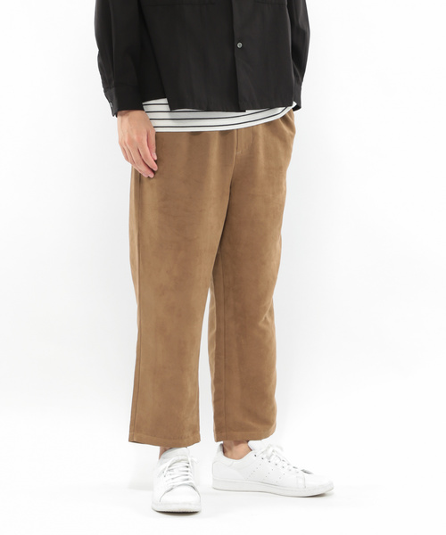 LAKOLE（ラコレ）の「スエード調ワイドパンツ / LAKOLE（その他パンツ・メンズ・スモーク/ベージュ/オリーブ・MEDIUM/LARGE）」の2枚目の写真