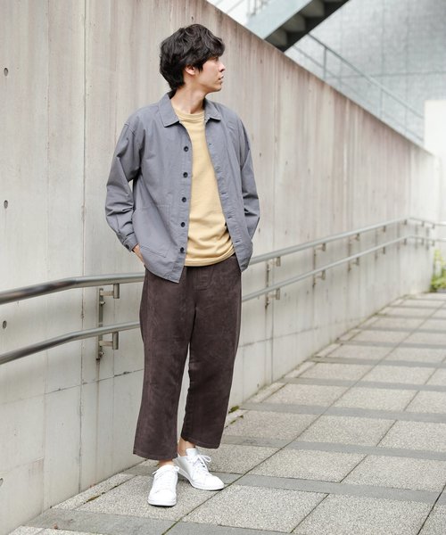 LAKOLE（ラコレ）の「スエード調ワイドパンツ / LAKOLE（その他パンツ・メンズ・スモーク/ベージュ/オリーブ・MEDIUM/LARGE）」の6枚目の写真