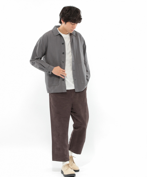 LAKOLE（ラコレ）の「スエード調ワイドパンツ / LAKOLE（その他パンツ・メンズ・スモーク/ベージュ/オリーブ・MEDIUM/LARGE）」の7枚目の写真