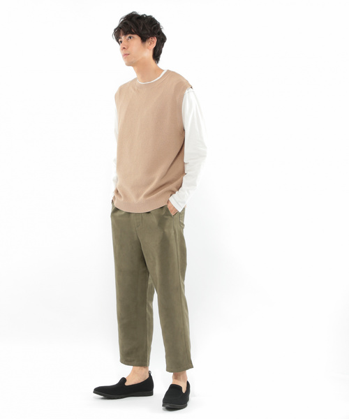 LAKOLE（ラコレ）の「スエード調ワイドパンツ / LAKOLE（その他パンツ・メンズ・スモーク/ベージュ/オリーブ・MEDIUM/LARGE）」の12枚目の写真