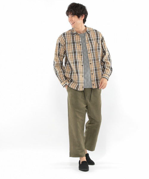 LAKOLE（ラコレ）の「スエード調ワイドパンツ / LAKOLE（その他パンツ・メンズ・スモーク/ベージュ/オリーブ・MEDIUM/LARGE）」の13枚目の写真