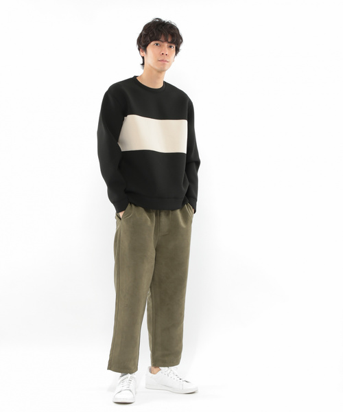 LAKOLE（ラコレ）の「スエード調ワイドパンツ / LAKOLE（その他パンツ・メンズ・スモーク/ベージュ/オリーブ・MEDIUM/LARGE）」の14枚目の写真
