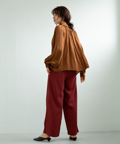 marjour（マージュール）の「CLASSICAL BLOUSE（シャツ/ブラウス・レディース・オフホワイト/キャメル・MEDIUM）」の19枚目の写真