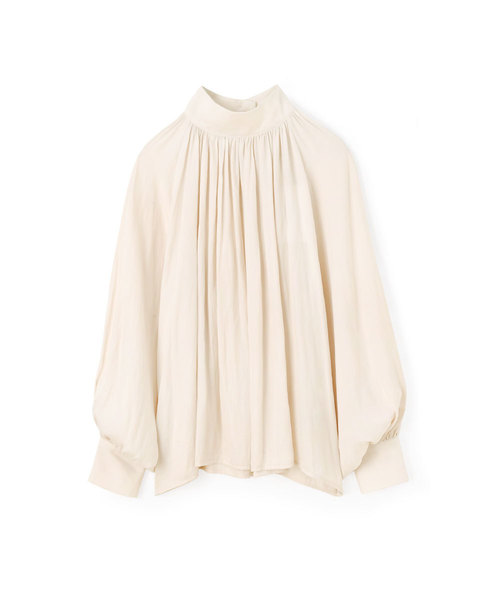 marjour（マージュール）の「CLASSICAL BLOUSE（シャツ/ブラウス・レディース・オフホワイト/キャメル・MEDIUM）」の5枚目の写真