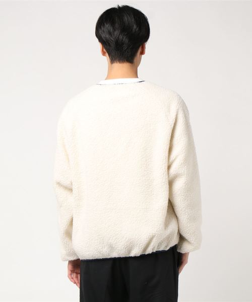 JACKROSE(ジャックローズ)の「JE-CORISOCO-ノーカラーボアジャケット(ブルゾン・メンズ・ホワイト/ブラック/ベージュ・M/L/XL)」の5枚目の写真