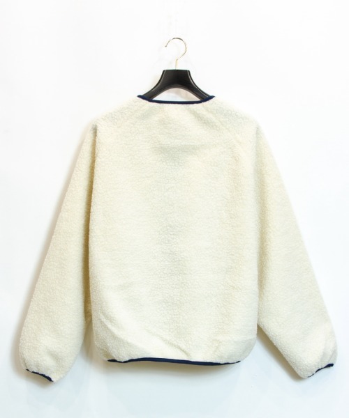 JACKROSE(ジャックローズ)の「JE-CORISOCO-ノーカラーボアジャケット(ブルゾン・メンズ・ホワイト/ブラック/ベージュ・M/L/XL)」の16枚目の写真