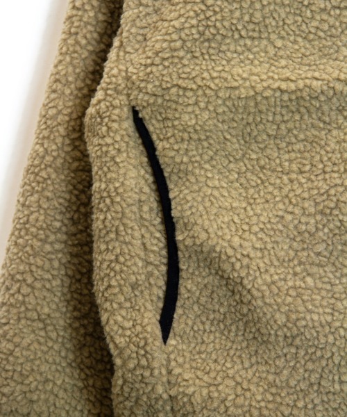 JACKROSE(ジャックローズ)の「JE-CORISOCO-ノーカラーボアジャケット(ブルゾン・メンズ・ホワイト/ブラック/ベージュ・M/L/XL)」の10枚目の写真