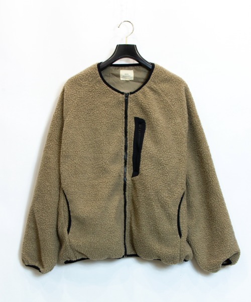 JACKROSE(ジャックローズ)の「JE-CORISOCO-ノーカラーボアジャケット(ブルゾン・メンズ・ホワイト/ブラック/ベージュ・M/L/XL)」の15枚目の写真