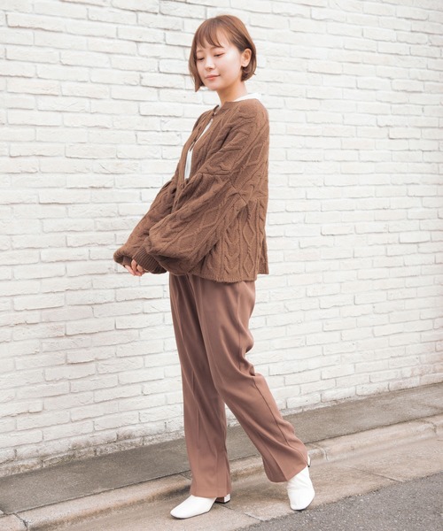 VANNIE U（ヴァニーユー）の「VANNIE U カラータックパンツ（その他パンツ・レディース・ピンク/ミント/チョコ・FREE）」の12枚目の写真