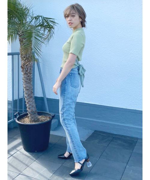 EVRIS - BACKカシュクールリボンTOPS EVRIS BACKリボンTOPS（マスタード） -ファッション通販 FASHION