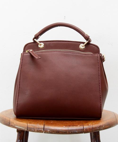 BEAUTY&YOUTH UNITED ARROWS（ビューティーアンドユースユナイテッドアローズ）の「BYSF∴ カラー2WAYハンドショルダー ◆（ハンドバッグ・レディース・オフホワイト/モカ/ライトブルー/ブラック/ライトピンク/ナチュラル/ワイン/ライトグレー/ブラウン/ホワイト/コバルトブルー/ダークブラウン/ベージュ/オリーブ/マスタード/グレー/ピンク・ﾌﾘ-/FREE）」の19枚目の写真