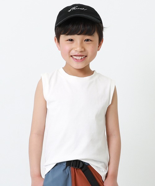 devirock(デビロック)の「ボックスタンクトップ(タンクトップ・キッズ・ベージュ/モカ/ホワイト/カーキ/ダークパープル/スミクロ/テラコッタ/パープル系その他/ブルー系その他・150cm/110cm/140cm/130cm/160cm/120cm/100cm)」の1枚目の写真