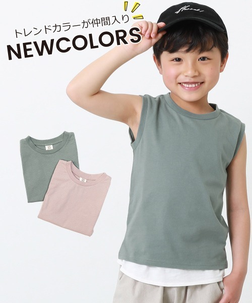 devirock(デビロック)の「ボックスタンクトップ(タンクトップ・キッズ・ベージュ/モカ/ホワイト/カーキ/ダークパープル/スミクロ/テラコッタ/パープル系その他/ブルー系その他・150cm/110cm/140cm/130cm/160cm/120cm/100cm)」の12枚目の写真