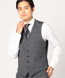 CROWDED CLOSET（クラウデッドクローゼット）の「杢グレンチェックベスト【リバーシブル】（スーツベスト・メンズ）」