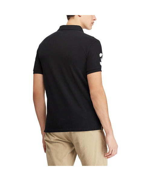 POLO RALPH LAUREN（ポロ ラルフ ローレン）の「カスタム スリム フィット メッシュ ポロシャツ（ポロシャツ・メンズ・ブラック・X-LARGE/MEDIUM/XX-LARGE/LARGE）」の4枚目の写真