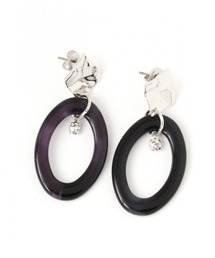 オーバルモチーフピアス / LAKOLE