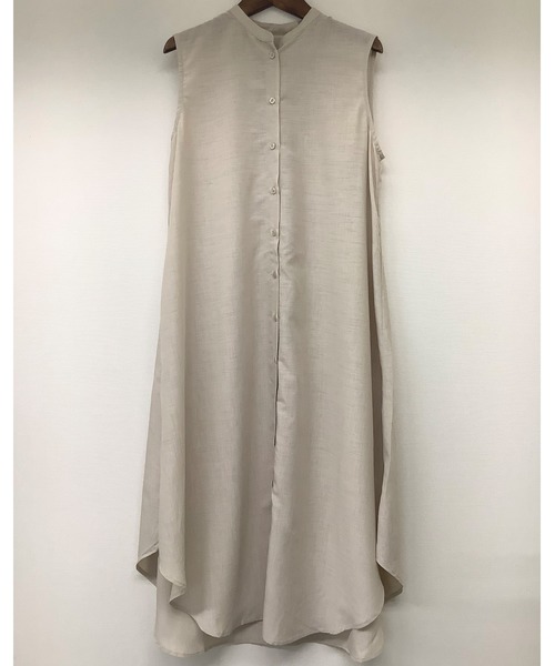 ulu（ウル）の「Cross slit shirt onepierce（ワンピース・レディース・ミント/クリーム・FREE）」の9枚目の写真