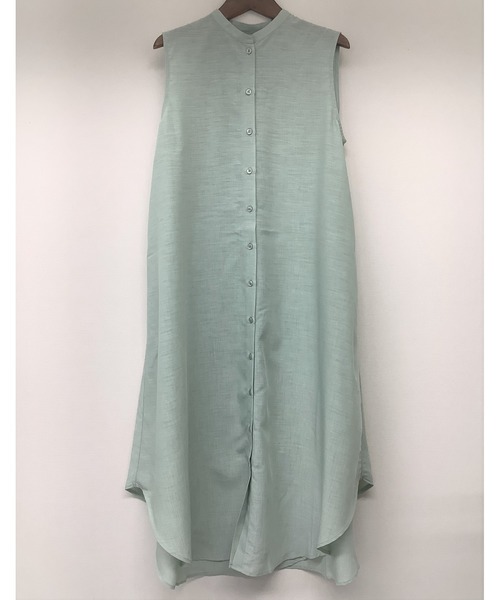 ulu（ウル）の「Cross slit shirt onepierce（ワンピース・レディース・ミント/クリーム・FREE）」の10枚目の写真