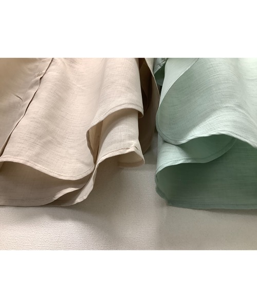 ulu（ウル）の「Cross slit shirt onepierce（ワンピース・レディース・ミント/クリーム・FREE）」の14枚目の写真