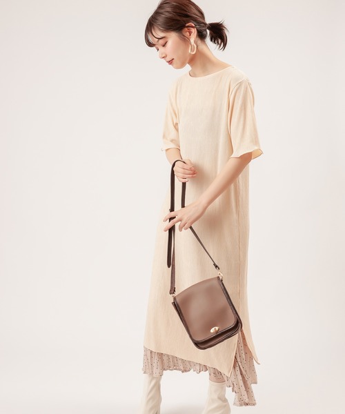 natural couture(ナチュラルクチュール)の「【ZOZO限定】細ベルト付きワッシャーカットワンピース(ワンピース・レディース・ブラック/ライム/アイボリー/モカ/レンガ・FREE)」の14枚目の写真