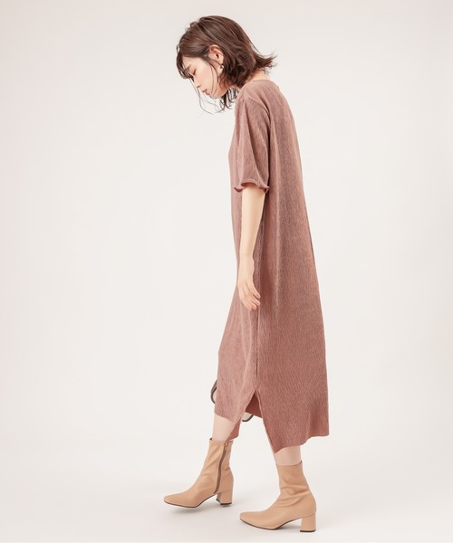 natural couture(ナチュラルクチュール)の「【ZOZO限定】細ベルト付きワッシャーカットワンピース(ワンピース・レディース・ブラック/ライム/アイボリー/モカ/レンガ・FREE)」の11枚目の写真