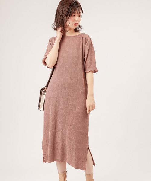 natural couture(ナチュラルクチュール)の「【ZOZO限定】細ベルト付きワッシャーカットワンピース(ワンピース・レディース・ブラック/ライム/アイボリー/モカ/レンガ・FREE)」の15枚目の写真