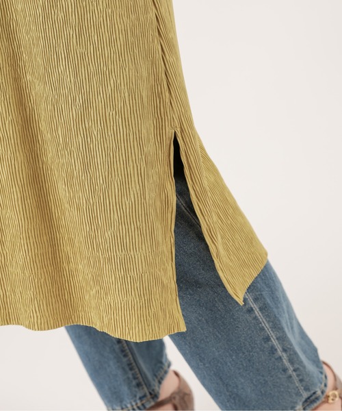 natural couture(ナチュラルクチュール)の「【ZOZO限定】細ベルト付きワッシャーカットワンピース(ワンピース・レディース・ブラック/ライム/アイボリー/モカ/レンガ・FREE)」の13枚目の写真