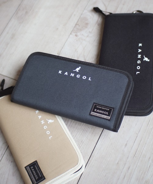 Zip ロングウオレット 財布 Kangol カンゴール のファッション Zip 財布 小物 ナイロン 財布 Kangol カンゴール