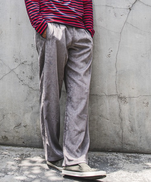 CAMBIO(カンビオ)の「mp8324-コーデュロイワイドパンツ(その他パンツ・メンズ・チャコール/ブラック/ブラウン/ワインレッド・M/L/S)」の12枚目の写真