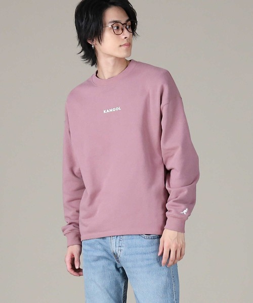 KANGOL（カンゴール）の「【KANGOL】バックスクエアプリントクルーネックロンT（スウェット・メンズ・ブラック/ベージュ/ピンク・M/L/XL）」の13枚目の写真