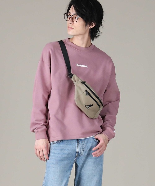 KANGOL（カンゴール）の「【KANGOL】バックスクエアプリントクルーネックロンT（スウェット・メンズ・ブラック/ベージュ/ピンク・M/L/XL）」の10枚目の写真