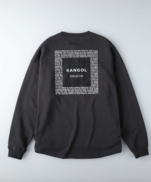 KANGOL（カンゴール）の「【KANGOL】バックスクエアプリントクルーネックロンT（スウェット・メンズ・ブラック/ベージュ/ピンク・M/L/XL）」の18枚目の写真