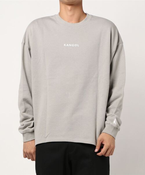 KANGOL（カンゴール）の「【KANGOL】バックスクエアプリントクルーネックロンT（スウェット・メンズ・ブラック/ベージュ/ピンク・M/L/XL）」の8枚目の写真