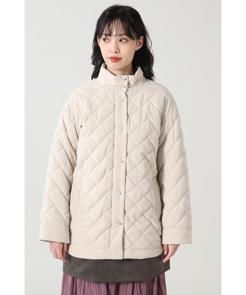 ROSE BUD（ローズバッド）の「ボアベスト付き中綿ジャケット