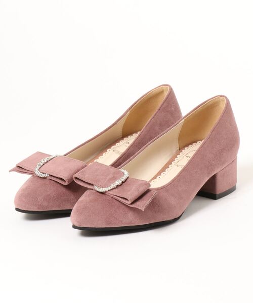 Misch Masch ミッシュマッシュ の ビジューバックルリボンパンプス パンプス Wear
