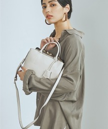 【TREASURE TOPKAPI/トプカピ トレジャー】フロントステッチ レザー ミニショルダー レディース バッグ