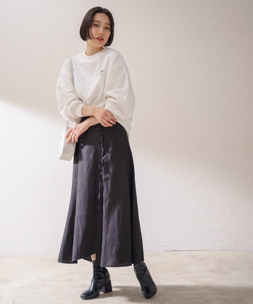 PAGEBOY(ページボーイ)の「バックプリントウラケプルオーバー(スウェット・レディース・オフホワイト/ブラック・FREE)」の10枚目の写真