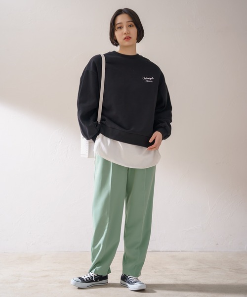 PAGEBOY(ページボーイ)の「バックプリントウラケプルオーバー(スウェット・レディース・オフホワイト/ブラック・FREE)」の8枚目の写真