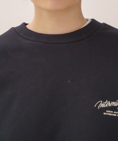 PAGEBOY(ページボーイ)の「バックプリントウラケプルオーバー(スウェット・レディース・オフホワイト/ブラック・FREE)」の5枚目の写真