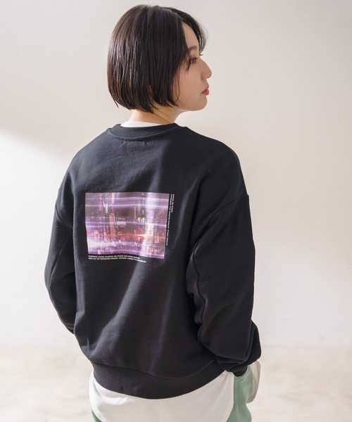 PAGEBOY(ページボーイ)の「バックプリントウラケプルオーバー(スウェット・レディース・オフホワイト/ブラック・FREE)」の22枚目の写真