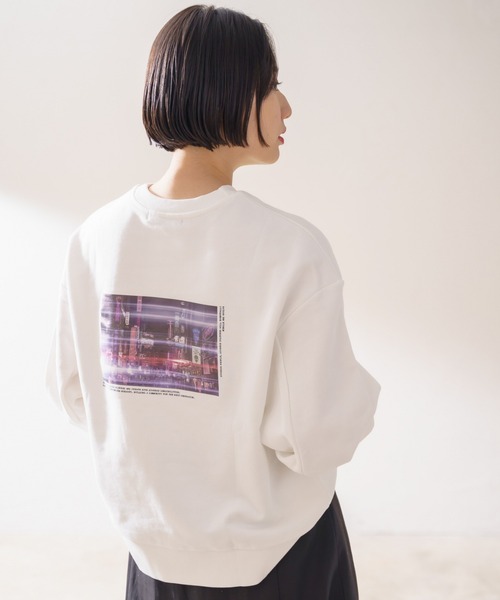 PAGEBOY(ページボーイ)の「バックプリントウラケプルオーバー(スウェット・レディース・オフホワイト/ブラック・FREE)」の21枚目の写真