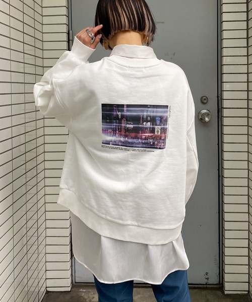 PAGEBOY(ページボーイ)の「バックプリントウラケプルオーバー(スウェット・レディース・オフホワイト/ブラック・FREE)」の17枚目の写真