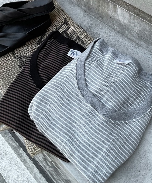 MILLER(ミラー)の「【MILLER/ミラー】*RELUME N/S TEE:別注タンクトップ◆(タンクトップ・レディース・グレー/ブラウン/ブルー/イエロー/オレンジ・FREE)」の2枚目の写真