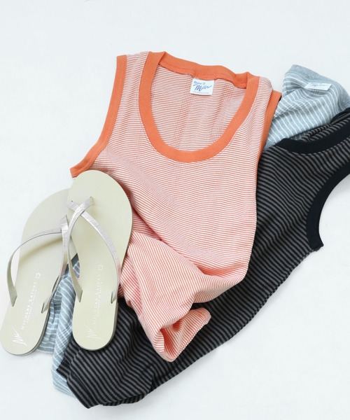 MILLER(ミラー)の「【MILLER/ミラー】*RELUME N/S TEE:別注タンクトップ◆(タンクトップ・レディース・グレー/ブラウン/ブルー/イエロー/オレンジ・FREE)」の5枚目の写真