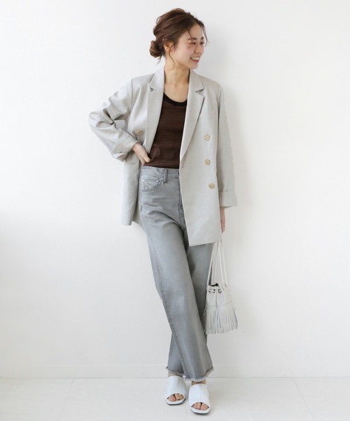 MILLER(ミラー)の「【MILLER/ミラー】*RELUME N/S TEE:別注タンクトップ◆(タンクトップ・レディース・グレー/ブラウン/ブルー/イエロー/オレンジ・FREE)」の9枚目の写真
