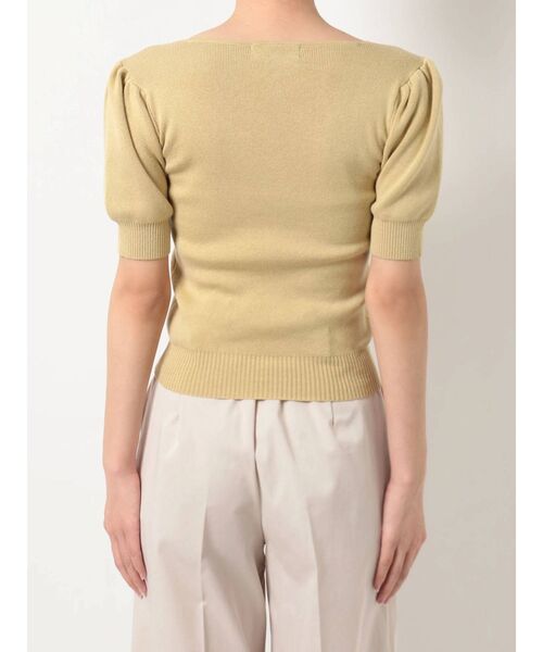 dazzlin(ダズリン)の「ハートマークギャザーニットトップス(ニット/セーター・レディース・ベージュ/ブラウン/オフホワイト/イエロー/ブルー・FREE)」の15枚目の写真