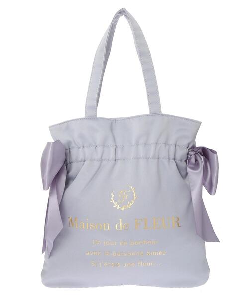 予約】ちいかわ Maison de FLEUR 刺繍ダブルリボントートバッグ