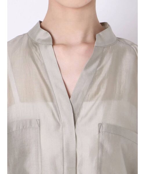 MERCURYDUO(マーキュリーデュオ)の「バックオープンリボンシャツ(シャツ/ブラウス・レディース・オフホワイト/ラベンダー/カーキ・FREE)」の16枚目の写真